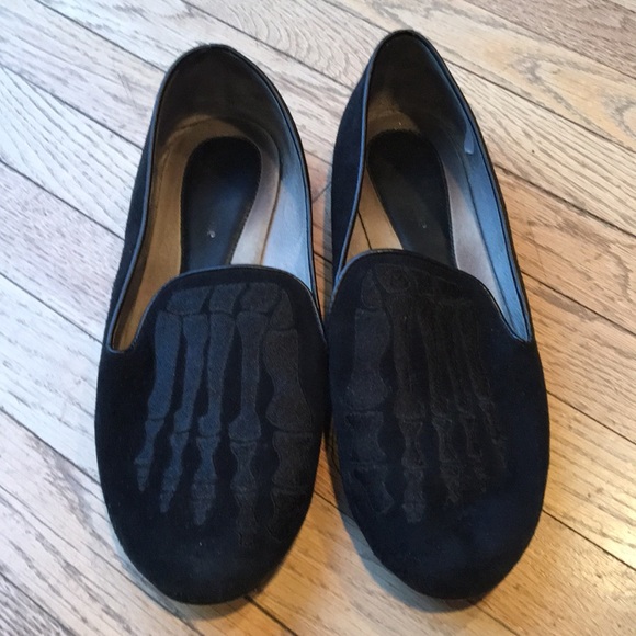 Mara & Mine Shoes - Mara & Mine suede skeleton loafers